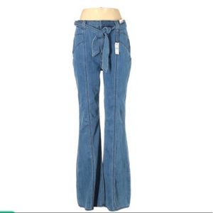 Express high rise flare jeans
